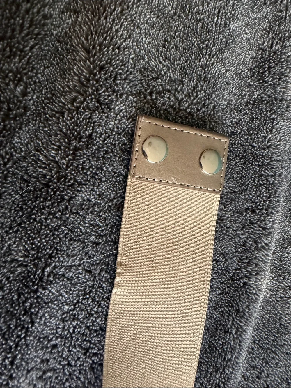 Sparkling Gold and Beige Canvas Belt for Women - Stretch
